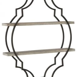 Ashley Furniture Accessories Candon - Antique Gray/black - Wall Shelf