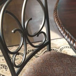 Ashley Furniture Glambrey - Dark Brown - Upholstered Barstool (4/cn) Stools