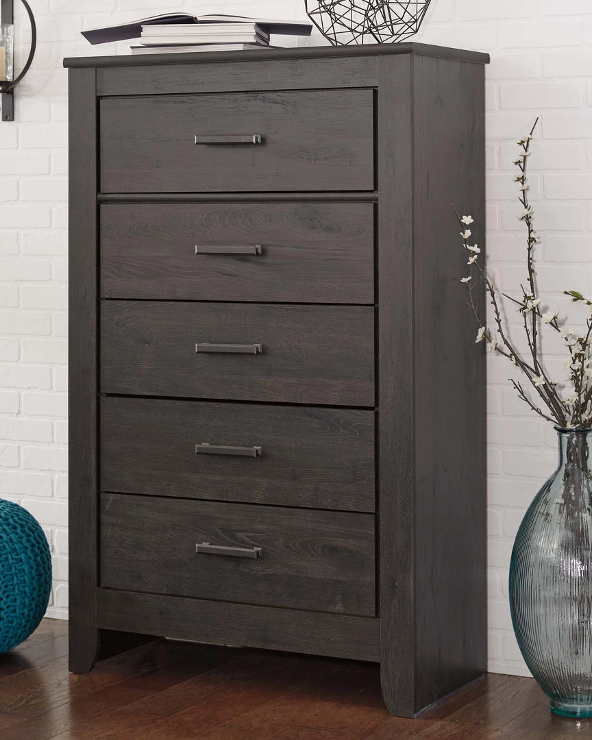 Signature Design By Ashley® Brinxton - Charcoal - Dresser, Mirror, Panel Headboard 6 Signature Design By Ashley® Brinxton - Charcoal - Dresser, Mirror, Panel Headboard