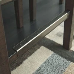 Ashley Furniture Hallishaw - Dark Brown - Upholstered Stool (1/cn) Stools