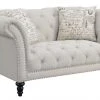 Emerald Home Hutton II Tufted Loveseat, Ivory