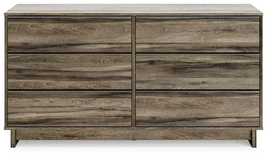 Signature Design By Ashley® Shallifer - Brown - Six Drawer Dresser 6 Signature Design By Ashley® Shallifer - Brown - Six Drawer Dresser