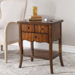 Uttermost Carmel Wood End Table