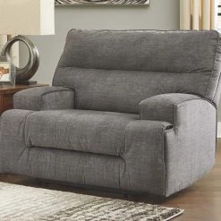 Ashley Furniture Coombs - Charcoal - Wide Seat Recliner 14 Ashley Furniture Coombs - Charcoal - Wide Seat Recliner