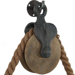 Accessories Uttermost Melton Round Pulley Mirror