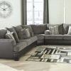 Signature Design By Ashley® Millingar - Smoke - Sofa 3 Pc Sectional