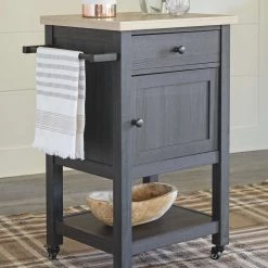 Ashley Furniture Boderidge - Patterned - Bar Cart Bars & Bar Carts