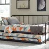 Signature Design By Ashley® Beds Trentlore - Patterned - Metal Day Bed With Trundle