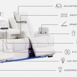 Signature Design By Ashley® Party Time - Power Sofa, Loveseat - Set Living Room Sets