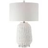 Uttermost Caelina Textured White Table Lamp
