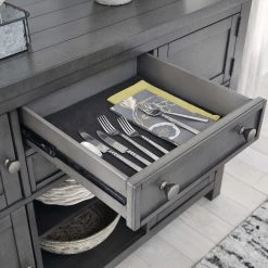 Ashley Furniture Servers Myshanna - Dark Gray - Dining Room Server