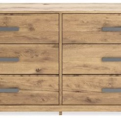 Signature Design By Ashley® Dressers Larstin - Brown - Six Drawer Dresser