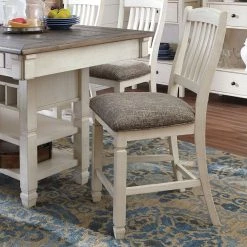 Ashley Furniture Bolanburg - Brown / Beige / Best In Class - Upholstered Barstool (2/CN) Stools