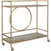 Ashley Furniture Bars & Bar Carts Jackford - Antique Gold Finish - Bar Cart