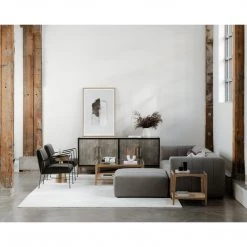 Moe's Home Collection Chairs Lyric Arm Chair Right Grey