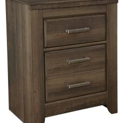 Ashley Furniture Nightstands Juararo - Dark Brown - Two Drawer Night Stand