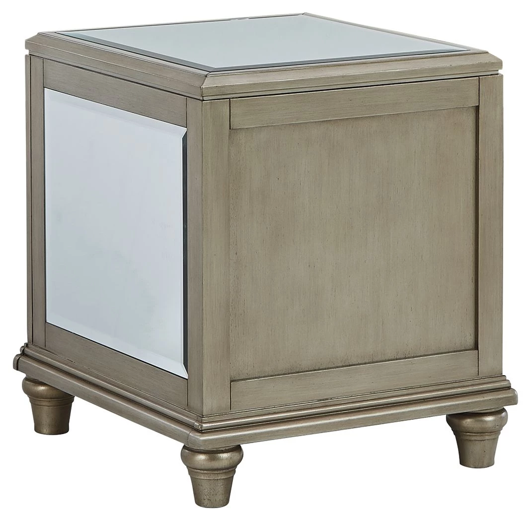 Ashley Furniture Chevanna - Platinum - Rectangular End Table 7 Ashley Furniture Chevanna - Platinum - Rectangular End Table
