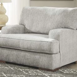 Benchcraft® Mercado - Pewter - 4 Pc. - Sofa, Loveseat, Chair And A Half With Ottoman