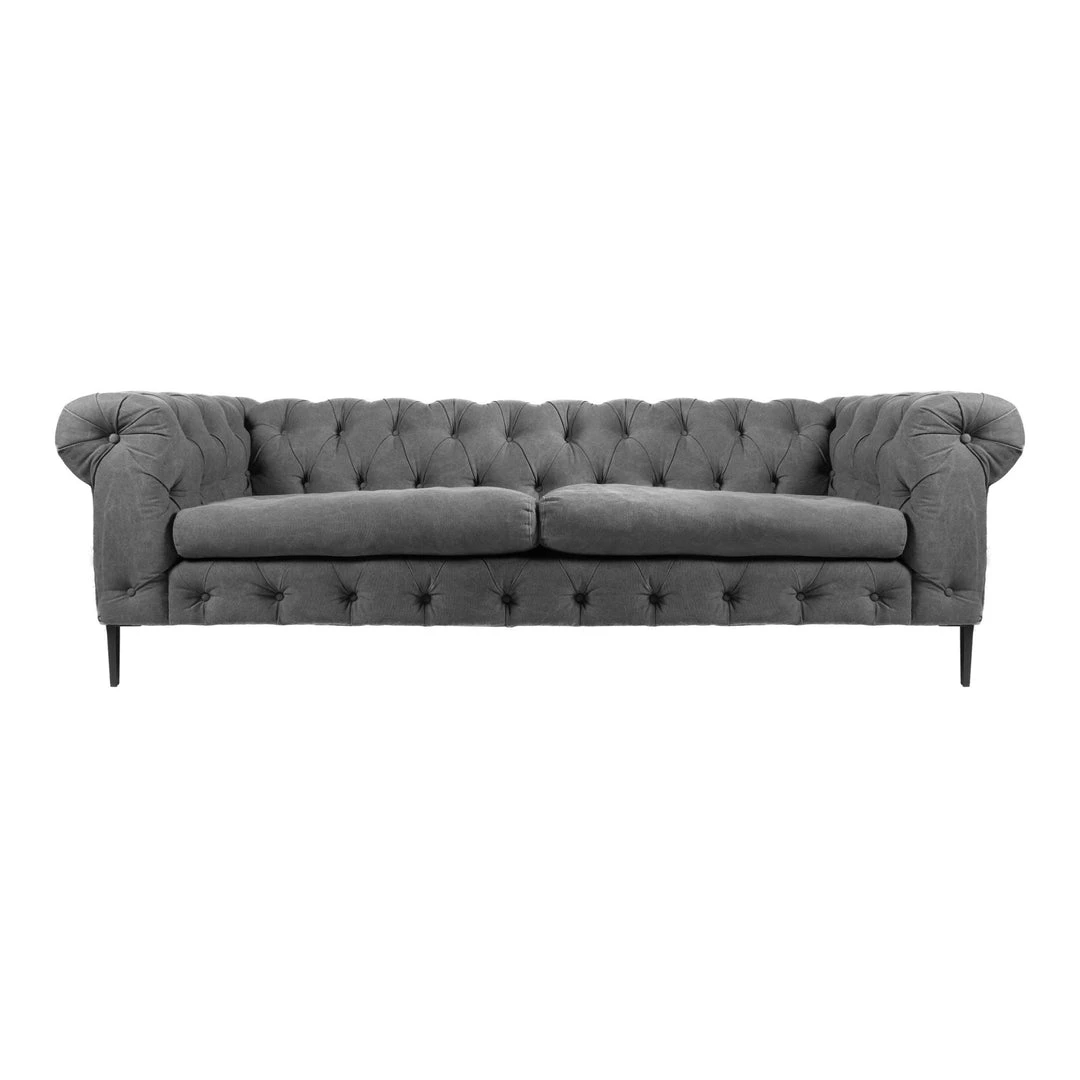Moe's Home Collection Canal Sofa Grey 3 Moe's Home Collection Canal Sofa Grey