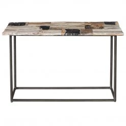 Uttermost Iya Petrified Wood Console Table Tables