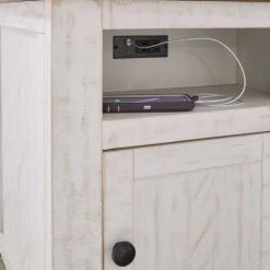 Ashley Furniture Tables Wystfield - White/brown - Rectangular End Table - 1-door