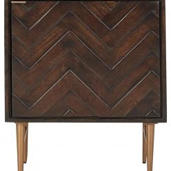 Ashley Furniture Cabinets Dorvale - Dark Brown - Accent Cabinet