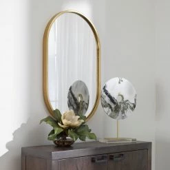 Uttermost Varina Minimalist Gold Oval Mirror Accessories 10 Uttermost Varina Minimalist Gold Oval Mirror Accessories