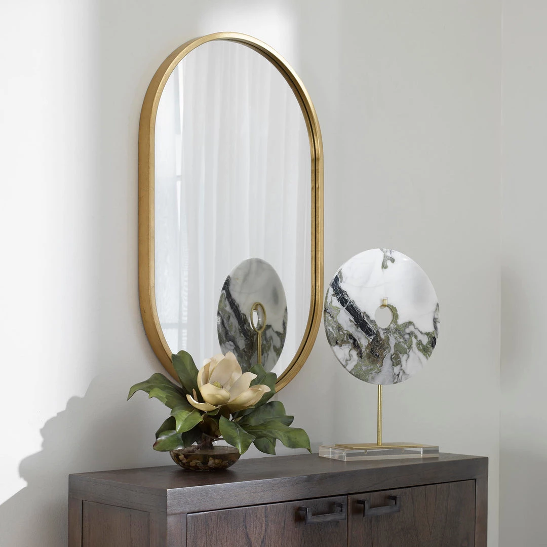 Uttermost Varina Minimalist Gold Oval Mirror Accessories 6 Uttermost Varina Minimalist Gold Oval Mirror Accessories