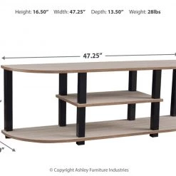 Ashley Furniture TV Stands Bertmond - Light Brown/black - Tv Stand