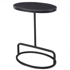 Tables Uttermost Jessenia Black Marble Accent Table