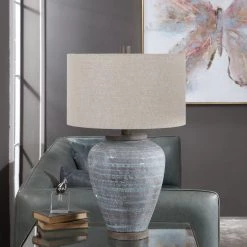Accessories Uttermost Pelia Light Aqua Table Lamp