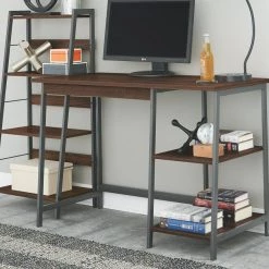 Ashley Furniture Soho - Light Best Gunmetal - Home Office Desk And Shelf 23 Ashley Furniture Soho - Light Best Gunmetal - Home Office Desk And Shelf