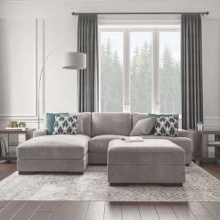 Ashley Furniture Bardarson - Silver - Ottoman With Storage