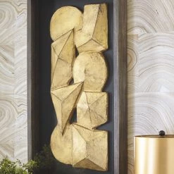 Ashley Furniture Grantton - Antique Gray/gold Finish - Wall Decor