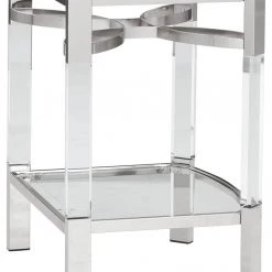 Ashley Furniture Chaseton - Clear/silver Finish - Accent Table Tables