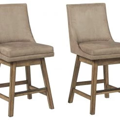 Ashley Furniture Tallenger - Best In Class - UPH Swivel Barstool (2/CN) Stools