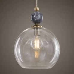 Accessories Uttermost Mendota 1 Light Glass Pendant