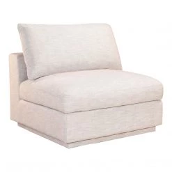 Moe's Home Collection Justin Slipper Chair Taupe Sectional Pieces
