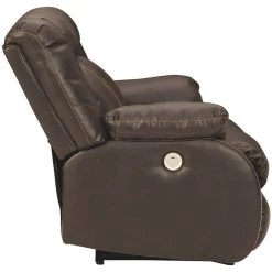 Ashley Furniture Denoron - Chocolate - Reclining Power Loveseat