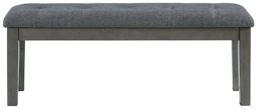 Ashley Furniture Hallanden - Black / Gray - Large Uph Dining Room Bench 4 Ashley Furniture Hallanden - Black / Gray - Large Uph Dining Room Bench