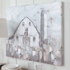 Ashley Furniture Jumana - Blue/gray/white - Wall Art Accessories