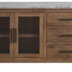 Ashley Furniture Servers Aleeda - Brown/white - Dining Room Server