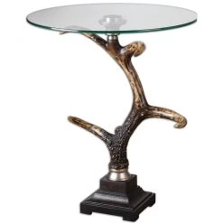 Uttermost Stag Horn Side Table