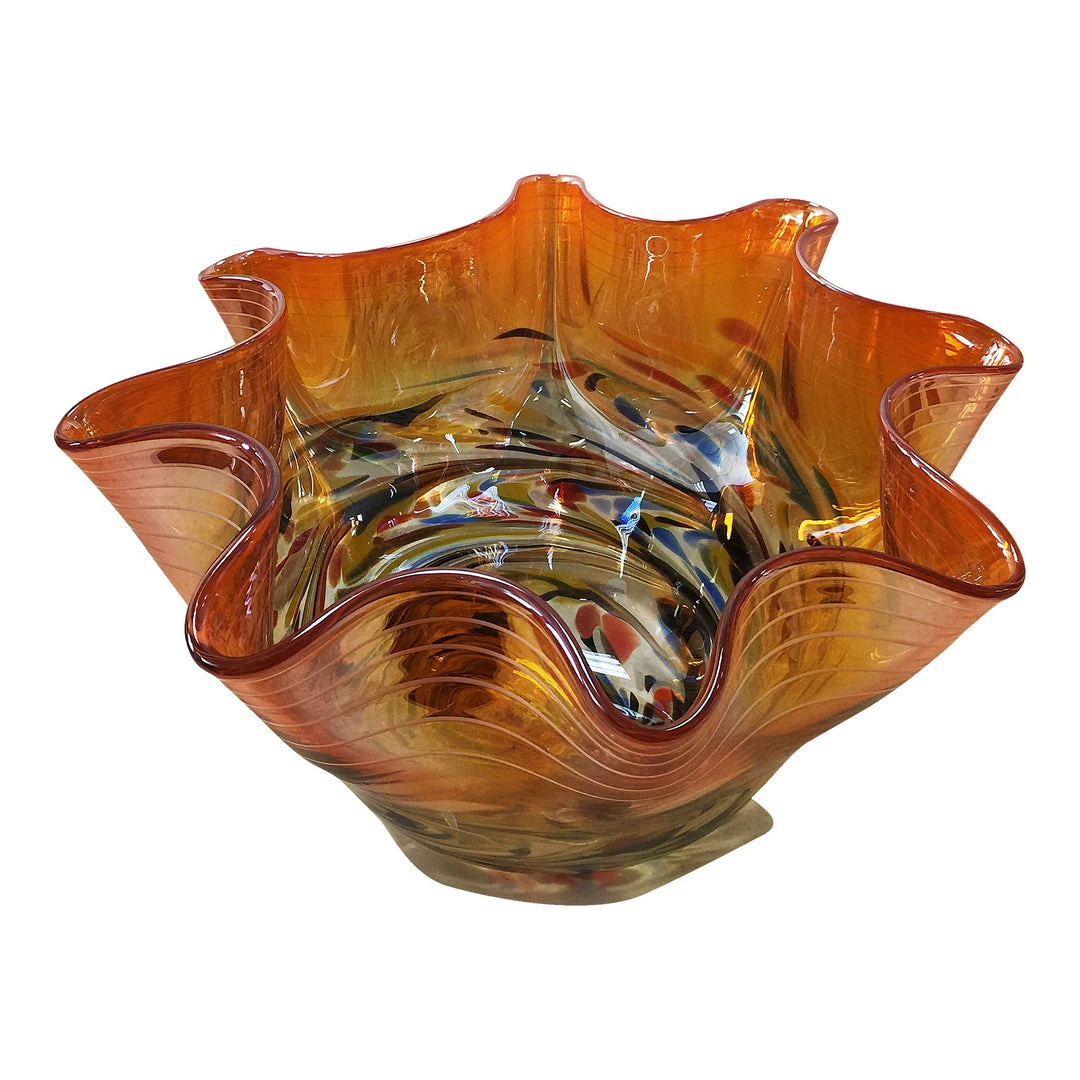 Moe's Home Collection Freeform Bowl Orange 3 Moe's Home Collection Freeform Bowl Orange