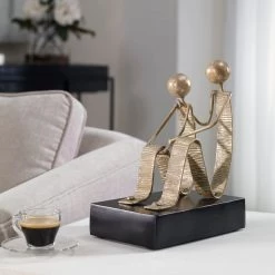 Uttermost Friendship Rustic Gold Sculpture Table Decor