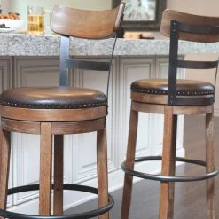 Ashley Furniture Stools Pinnadel - Light Ultimate Best In Class UPH Swivel Barstool (1/CN)