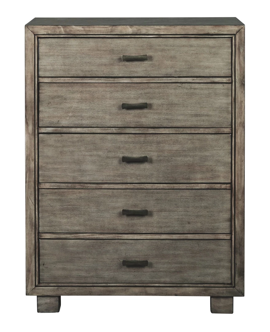 Ashley Furniture Arnett - Gray - Five Drawer Chest 6 Ashley Furniture Arnett - Gray - Five Drawer Chest