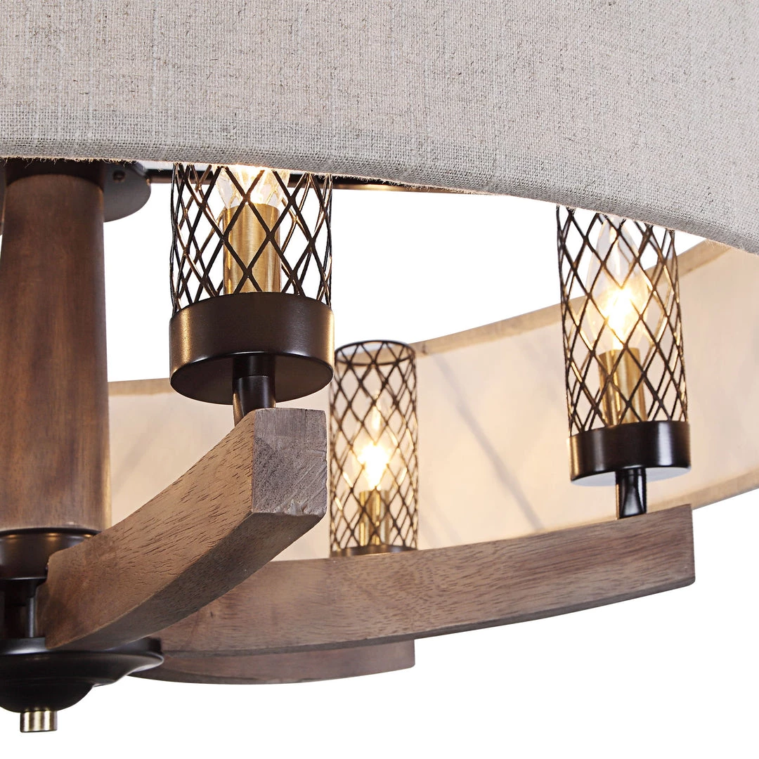 Accessories Uttermost Woodall 6 Light Drum Chandelier 7 Accessories Uttermost Woodall 6 Light Drum Chandelier