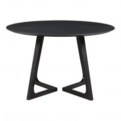 Moe's Home Collection Godenza Dining Table Round Black Ash Tables