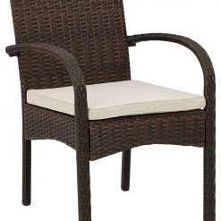 Ashley Furniture Outdoor Sets Anchor - Brown - Chairs W/cush/table Set (3/cn)